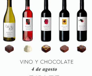 SALAS BAJAS. Cata de vino y chocolate en ENATE (sábado, 4)