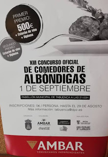 TABUENCA. XIII Concurso de comedores de albóndigas (sábado, 1 de septiembre)