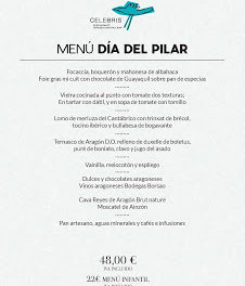 Menú especial del Día del Pilar en Celebris (viernes, 12)