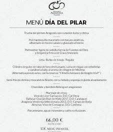 Menú especial del Día del Pilar en el Hotel Aragonia Palafox (viernes, 12)