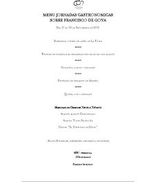 Jornadas sobre Goya en ARAGONIA PALAFOX (hasta el 30 de septiembre)