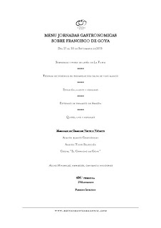 Jornadas sobre Goya en ARAGONIA PALAFOX (hasta el 30 de septiembre)