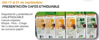 Presentación y degustación de cafés Ethiquable (del 17 al 21)