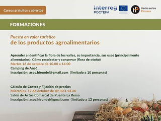 ANSÓ / PUENTE LA REINA. Puesta en valor turístico de los productos agroalimentarios (martes, 16, y miércoles, 17)