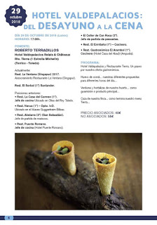 HUESCA. Taller gastronómico, Hotel Valdepalacios, del desayuno a la cena (lunes, 29)