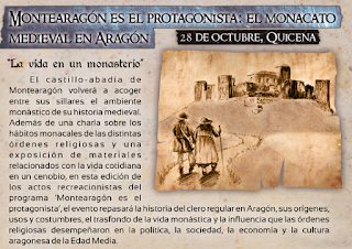 QUICENA. Recreación histórica “Montearagón: el monacato medieval en Aragón” (domingo, 28)