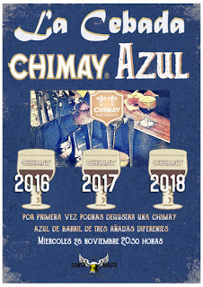 Cata de cervezas Chimay (miércoles, 28)