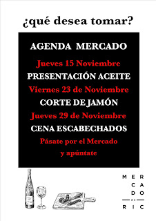 Corte de jamón a cuchillo en el MERCADO DE RIC (viernes, 23)