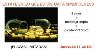 Cata de vinos mindfulness (jueves, 29)