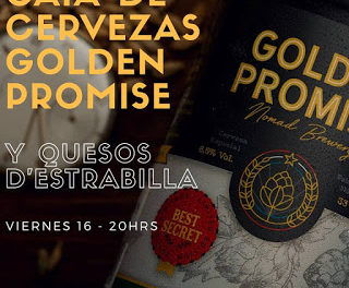 Cata de cervezas Golden Promise y Quesos D’Estrabilla (viernes, 16)