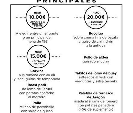 Nuevos menús a 10, 15 y 20 euros en ALBARRACÍN y +ALBARRACÍN (del 26 de noviembre al 2 de diciembre)