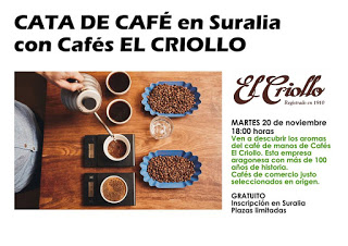 Degustación de cafés El Criollo (martes, 20)