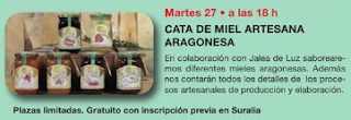 Cata de miel artesana aragonesa (martes, 27)