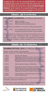 CALAMOCHA. MJamón festival (sábado, 10)