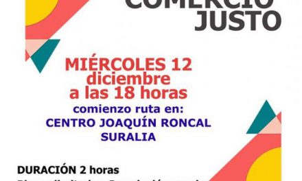 I Ruta ‘Zaragoza Ciudad por el Comercio Justo’ (miércoles, 12)
