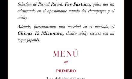 Cena maridada con G.H. Mumm (miércoles, 12)