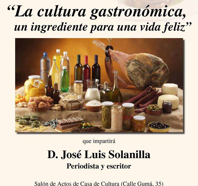 CASPE. Charla sobre cultura gastronómica (viernes, 14)