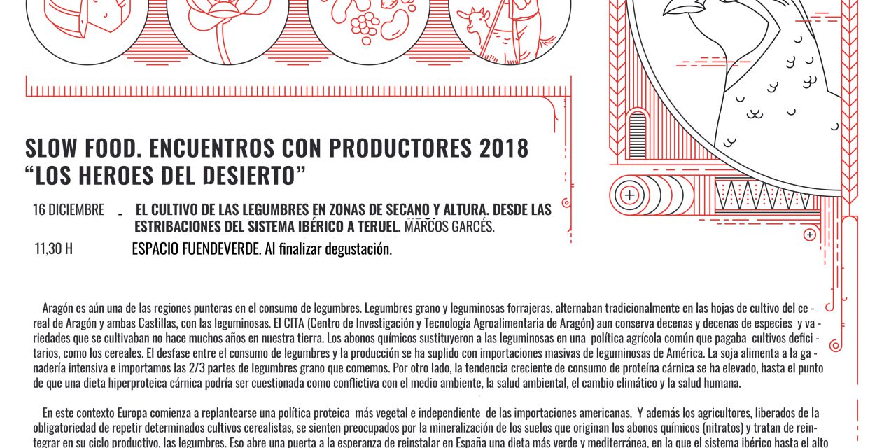 FUENDETODOS. Encuentro con un productor de legumbres (domingo, 16)