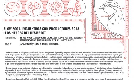 FUENDETODOS. Encuentro con un productor de legumbres (domingo, 16)