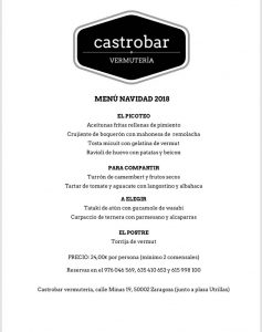 menú Castrobar