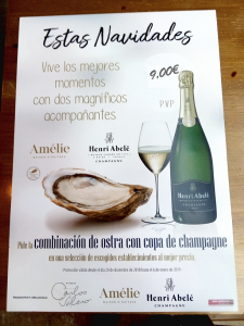 imagen cartel ostra champagne