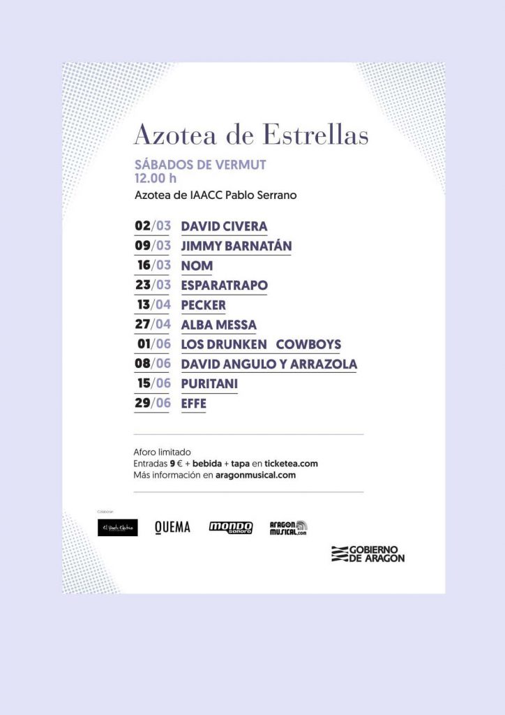 Ciclo Aragón Musical Azotea Primavera 2019 programación