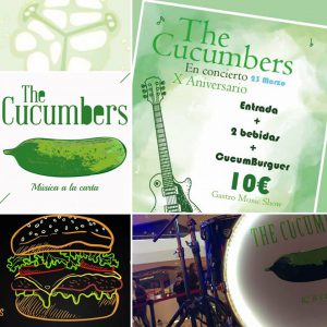 cartel decimo aniversario Cucumbers en Aida Gastro Espacio