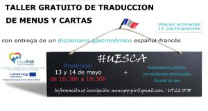 Taller gratuito de traducción de cartas y menús