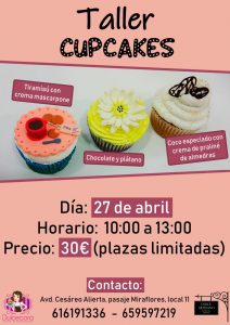 Taller de cupcakes - Dulcecora