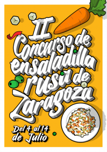 Cartel del II Concurso de Ensaladilla Rusa de Zaragoza