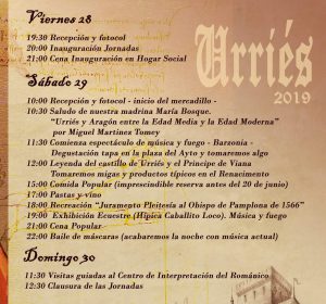 Jornadas culturales de Urriés