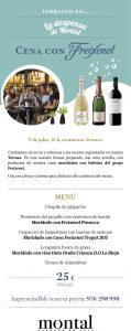 Cena maridada con Freixenet en Montal