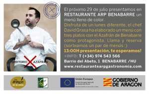 Cena en Restaurante ARP de Territorio Azafrán