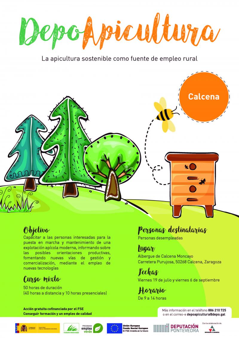 Curso de apicultura para desempleados en Calcena