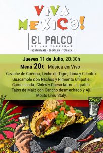 Cena mexicana en el Palco