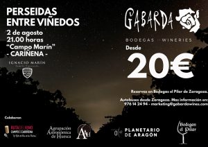 Observación de perseidas entre viñedos