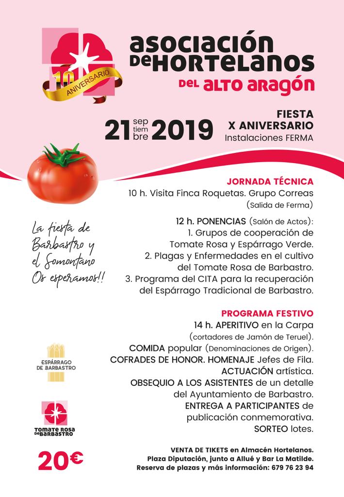 Aniversario Asociación de Hortelanos del Alto Aragón