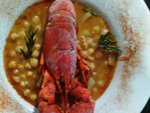 Garbanzos con Bogavante Lorigan