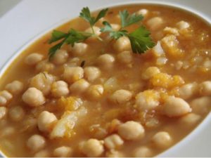Garbanzos con congrio Casa Nogara