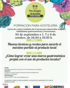 Formación para hosteleros Pon Aragón en tu mesa