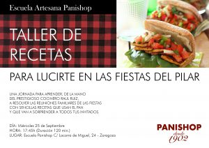 Taller recetas del Pilar