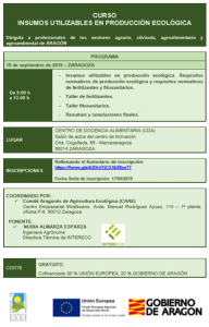 Formación insumos ecológico CAAE
