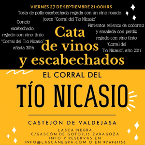 Cata de vinos y escabechados Lasca Negra