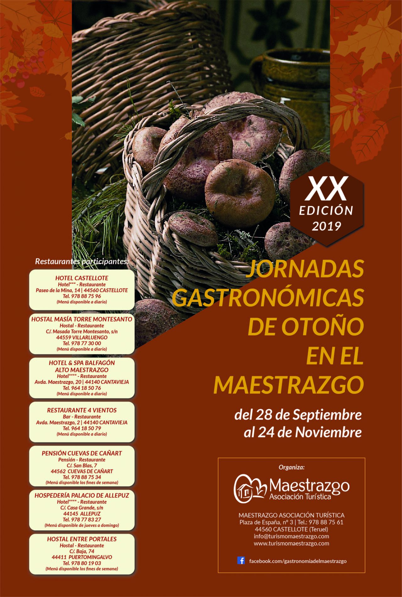 Cartel Jornadas Gastronómicas de Otoño