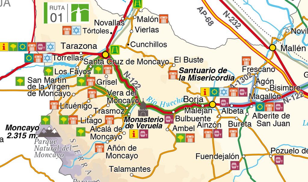 Mapa Ruta Borja Tarazona