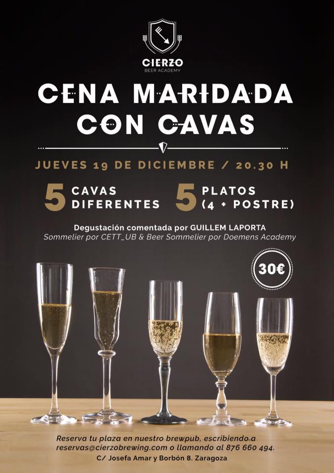 Cena maridada con cavas