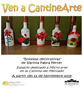 CARTEL EXPO botellas decorativas