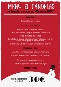 Menu Candelas Navidad 1