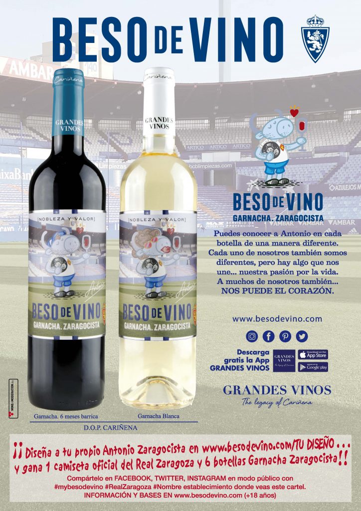 cartel Besos de Vino Zaragoza