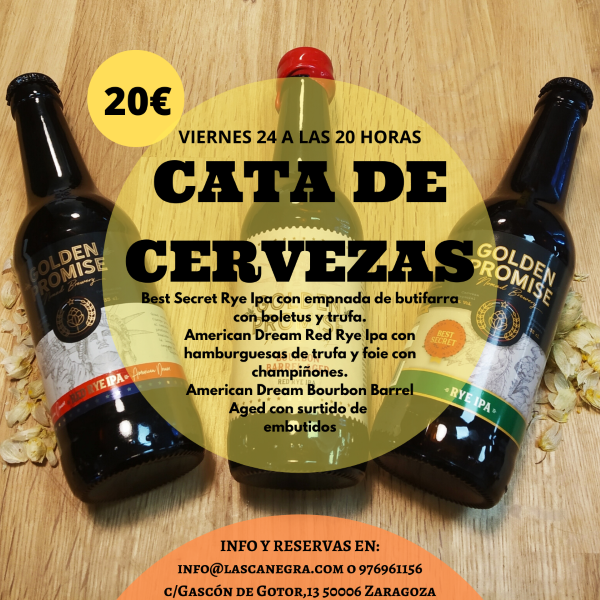 cata de cervezas en Lasca Negra